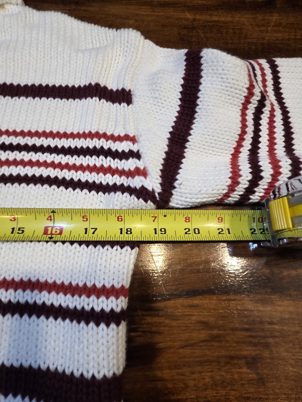 Madewell Sweater Top Womens Size XS White Red Striped Turtleneck Boxy Casual - Picture 2 of 8